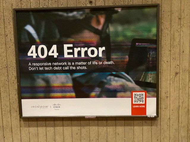 Ad featuring status 404